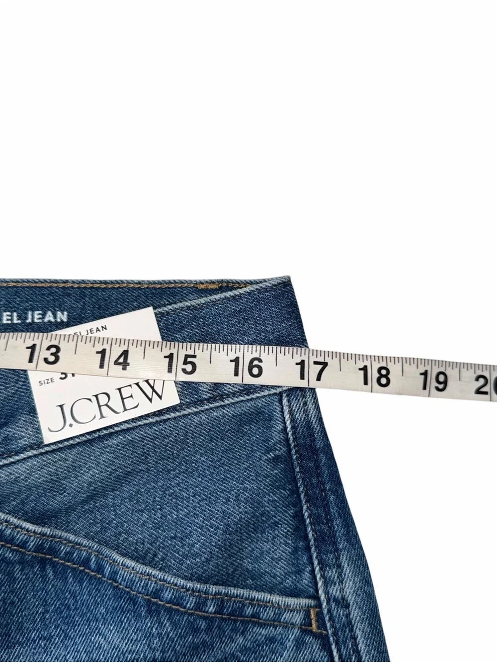 NWT J CREW Zoe Barrel Jeans Mid Rise Rigid Denim Size 31 New Blue